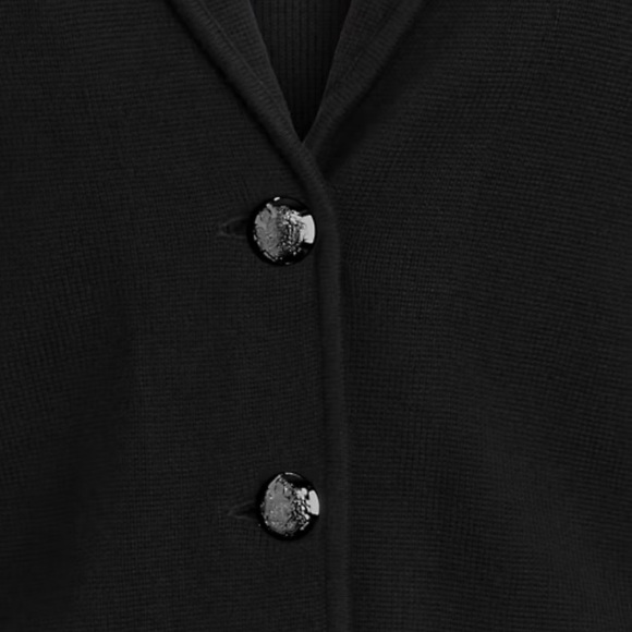 Black Blazer with Button Detail - Picture 5 of 10